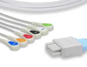 CABLE CONDUCTOR ECG TIPO BOTÓN 6DEV