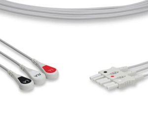 CABLE CONDUCTOR ECG TIPO BOTÓN 3DEV