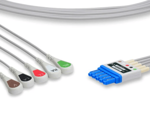 CABLE CONDUCTOR ECG DE BOTÓN 5 DEV