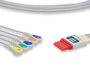 CABLE CONDUCTOR ECG DE BOTÓN V2-V6
